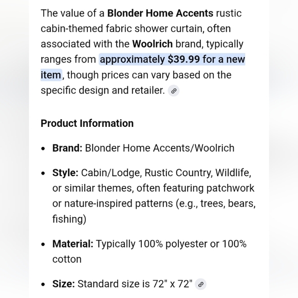 π« FISHING π£ CABIN LIFE Woolrich RUSTIC πΏ Shower Curtain - Picture 9 of 16